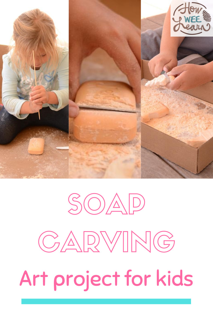 This soap carving activity is great for kids of all ages. It's the perfect art project for kindergarten!