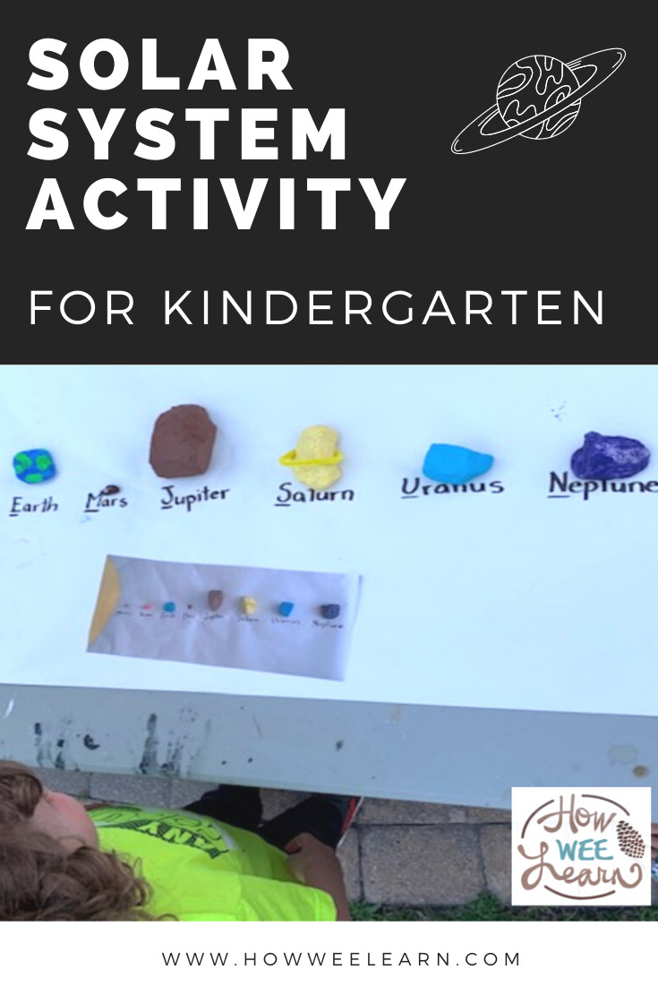 The kids absolutely loved this solar system activity for kindergarten. So much fun painting rocks as planets, eating fruit planets and going on a scavenger hunt!