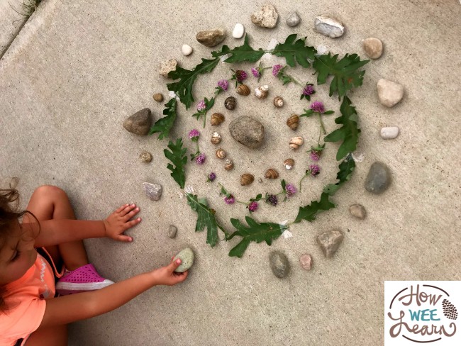 These nature mandalas are the most beautiful outdoor craft for kids. Incorporate some mindfulness into kids' activities