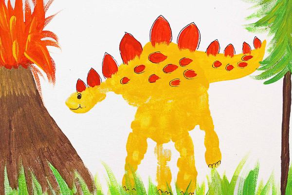 handprint dinosaur activities for preschool