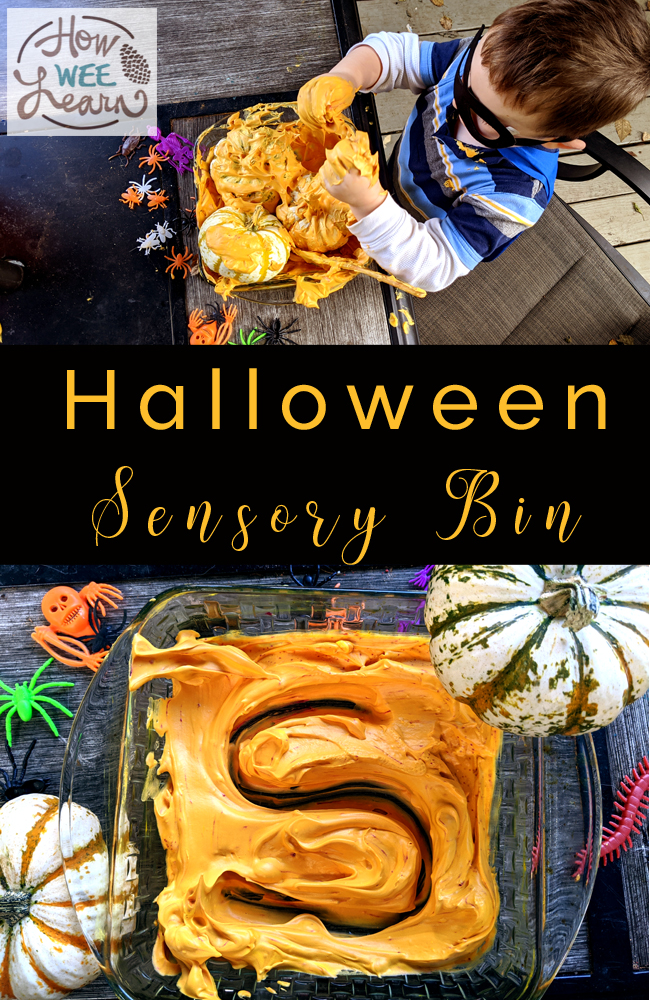 The kids loved this halloween sensory bin. So much fun and a great quiet activity too