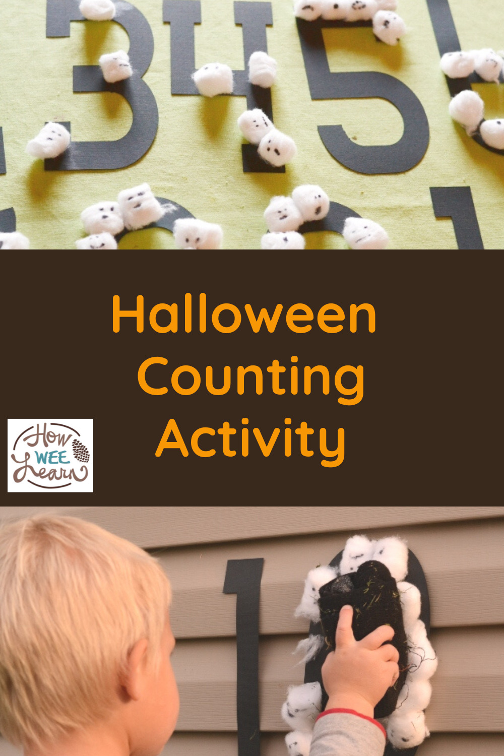 This Halloween counting activity is such a fun learning activity, kids won't even realize they are learning how to count!