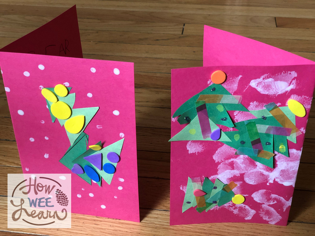 Christmas crafts for kids - tree sun catcher