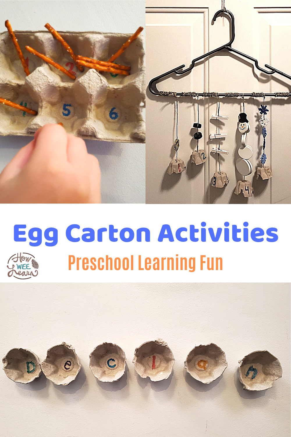 We had so much fun with these preschool activities using egg cartons. Lots of fun and easy learning using materials found at home.
