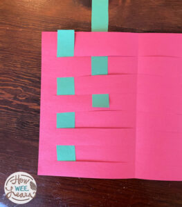 A Woven Construction Paper Christmas Basket - How Wee Learn