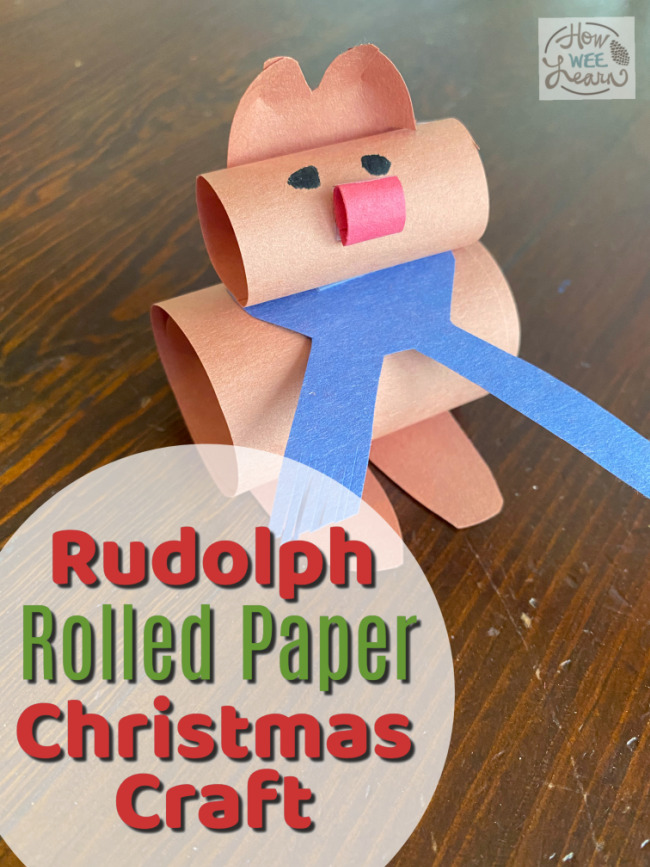 A Rolled Paper Rudolph!