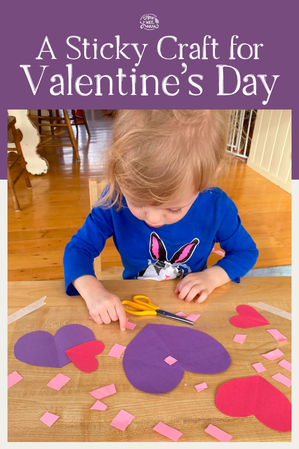 A Sticky Valentine's Day Craft for Toddlers
