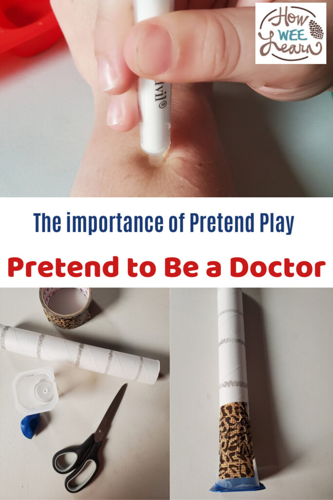 pretend doctor play is one of the best types of pretend play for kids and it's also so important!
