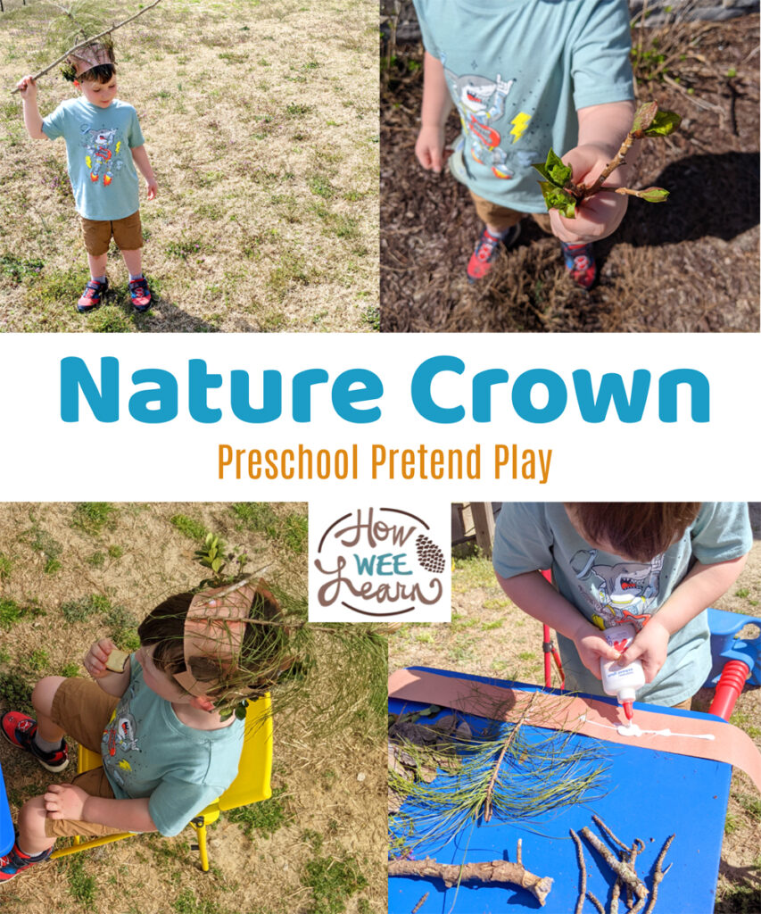 We had so much fun with this nature crown craft. My preschooler loved it and the final tea party was the best.