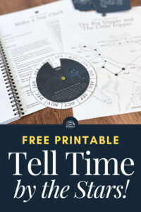 FREE PRINTABLE: Tell Time by the Stars