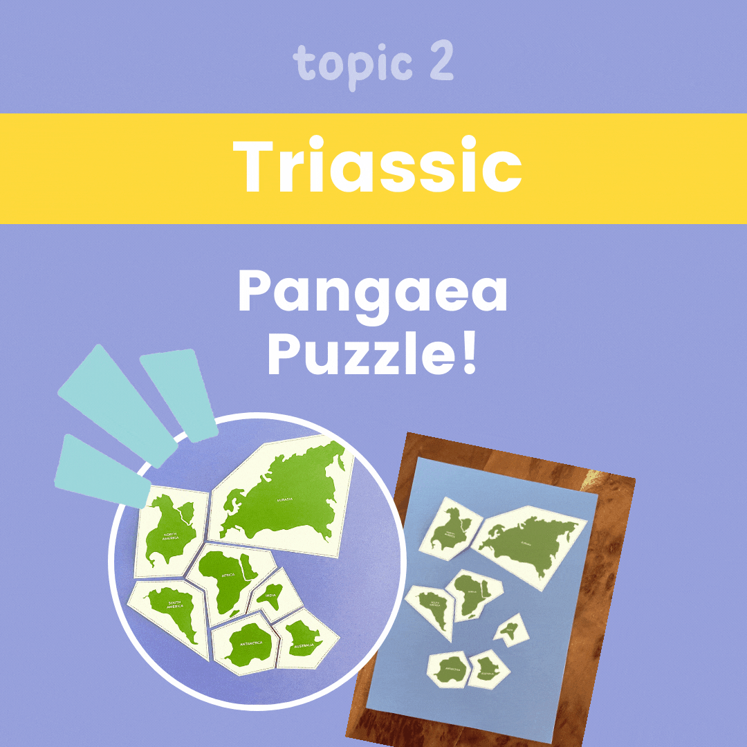 Dinosaur Unit Study - Triassic Period - Pangaea Puzzle!