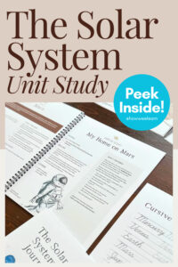 Check out this Solar System Unit study! This solar system theme is so much fun for kids to explore and ideal for homeschooling. Learn about the sun, all of the planets, and the dwarf planets as well!