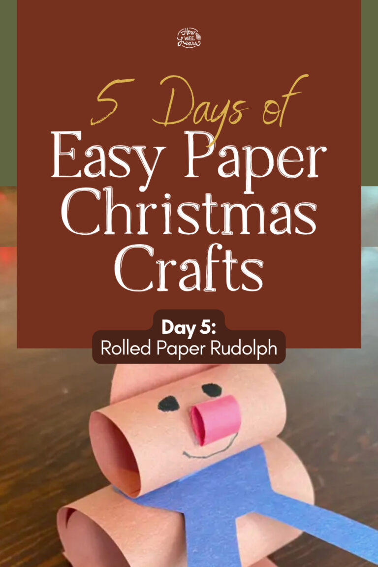 A Rolled Paper Rudolph! - How Wee Learn