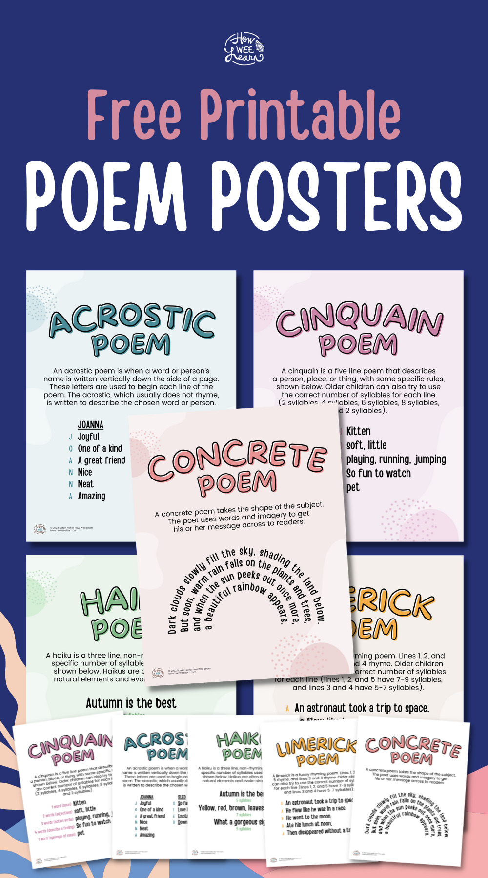 5 Poem Ideas for a Literacy Rich Grade One! - How Wee Learn
