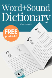 Word & Sound Dictionary Free Printable
