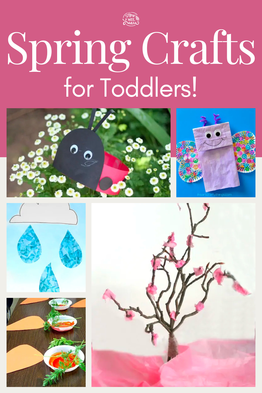 Spring Crafts for Toddler 2 Year Olds - How Wee Learn