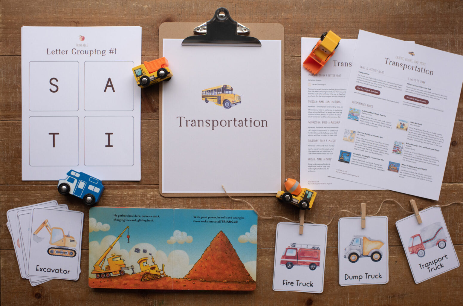 activities for preschoolers about transportation