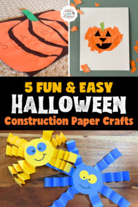 5 Fun & Easy Halloween Construction Paper Crafts