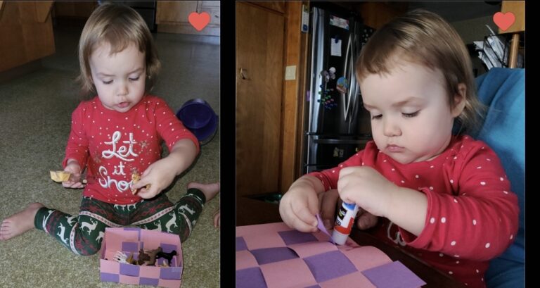 A Woven Construction Paper Christmas Basket - How Wee Learn