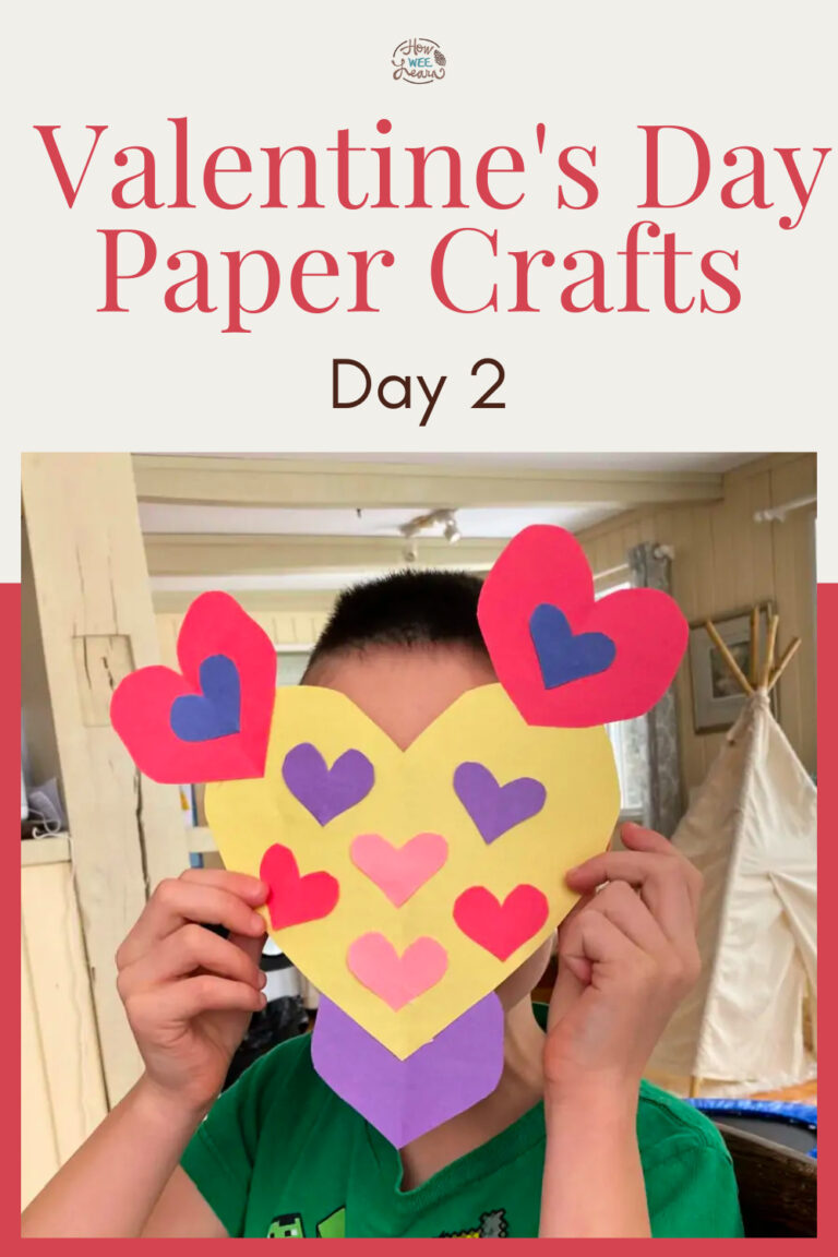 5 EASY Construction Paper Valentine Crafts - How Wee Learn