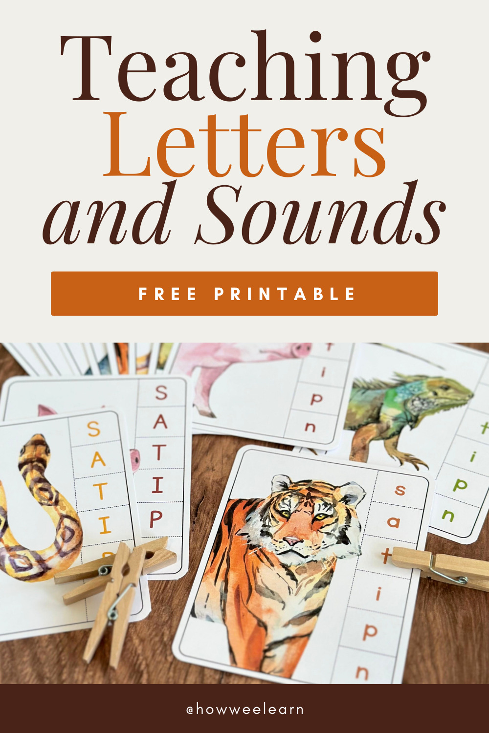 Teaching Letters and Sounds: Free Printable!