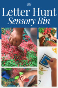 Letter Hunt Sensory Bin for Preschoolers