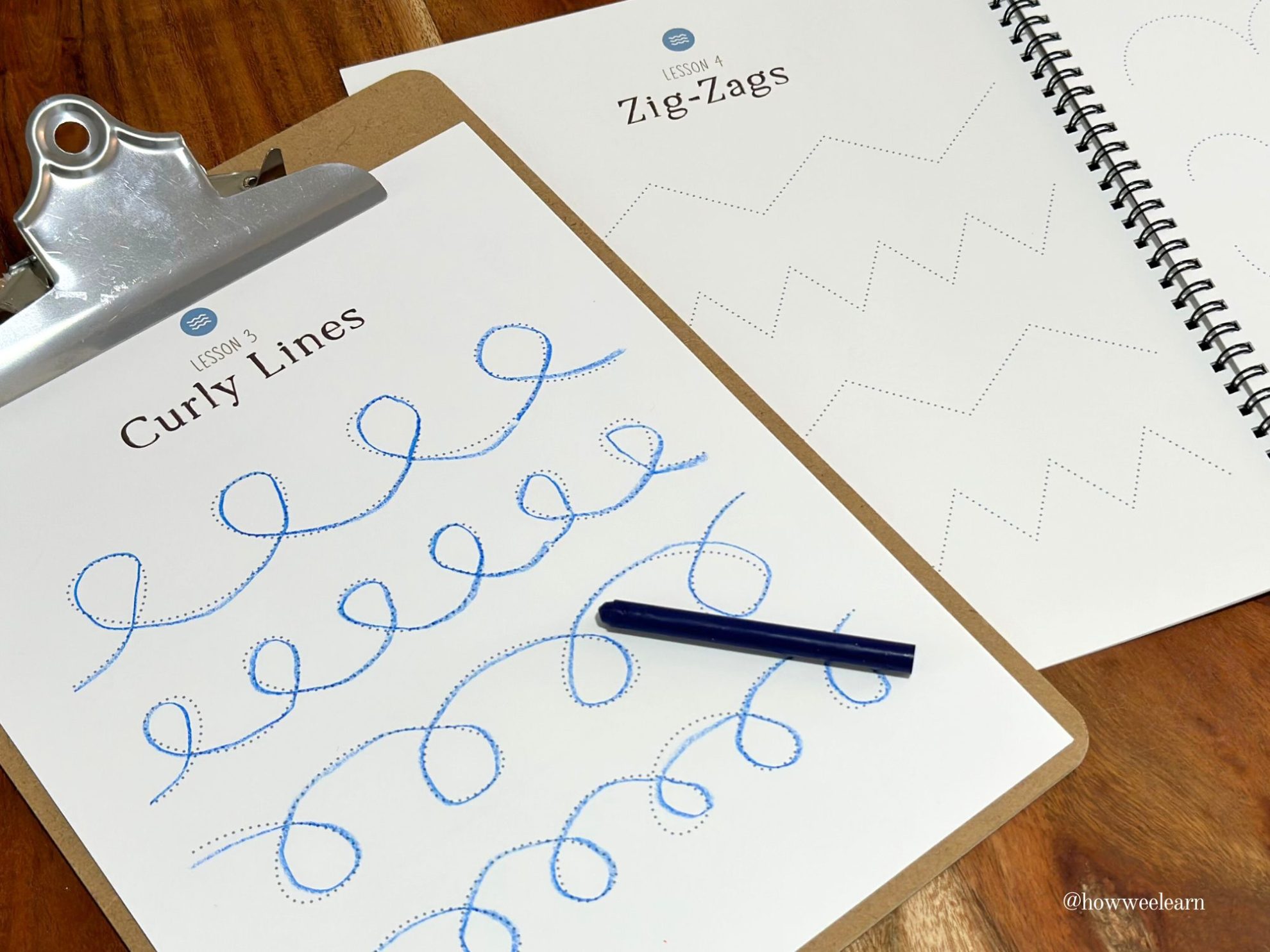 How Wee Write Form Drawing Printable, Curvy Lines