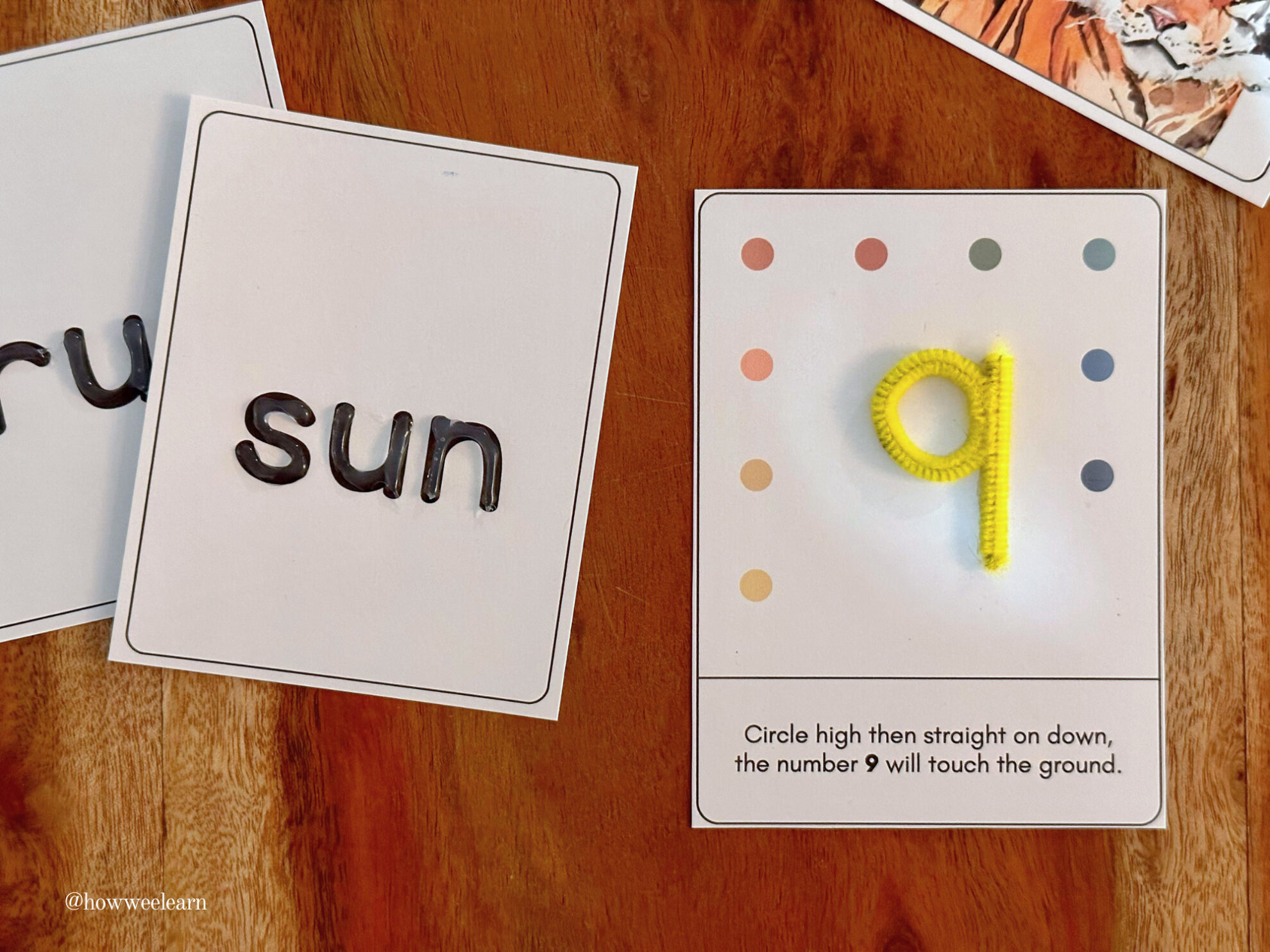 DIY Tactile Letters - Sight Words and Numbers