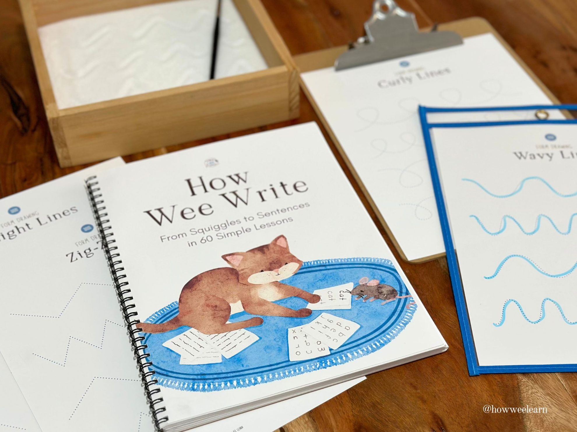 How Wee Write Form Drawing Printable, Wavy Lines