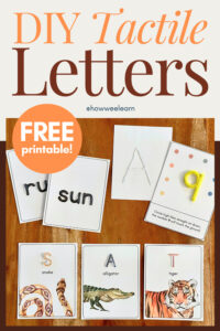 DIY Tactile Letters - Free Printable!