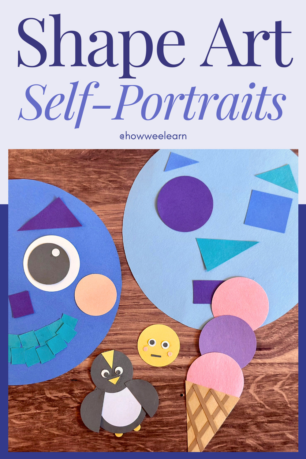 All About Me Craft: Shape Art Self Portraits for Preschoolers