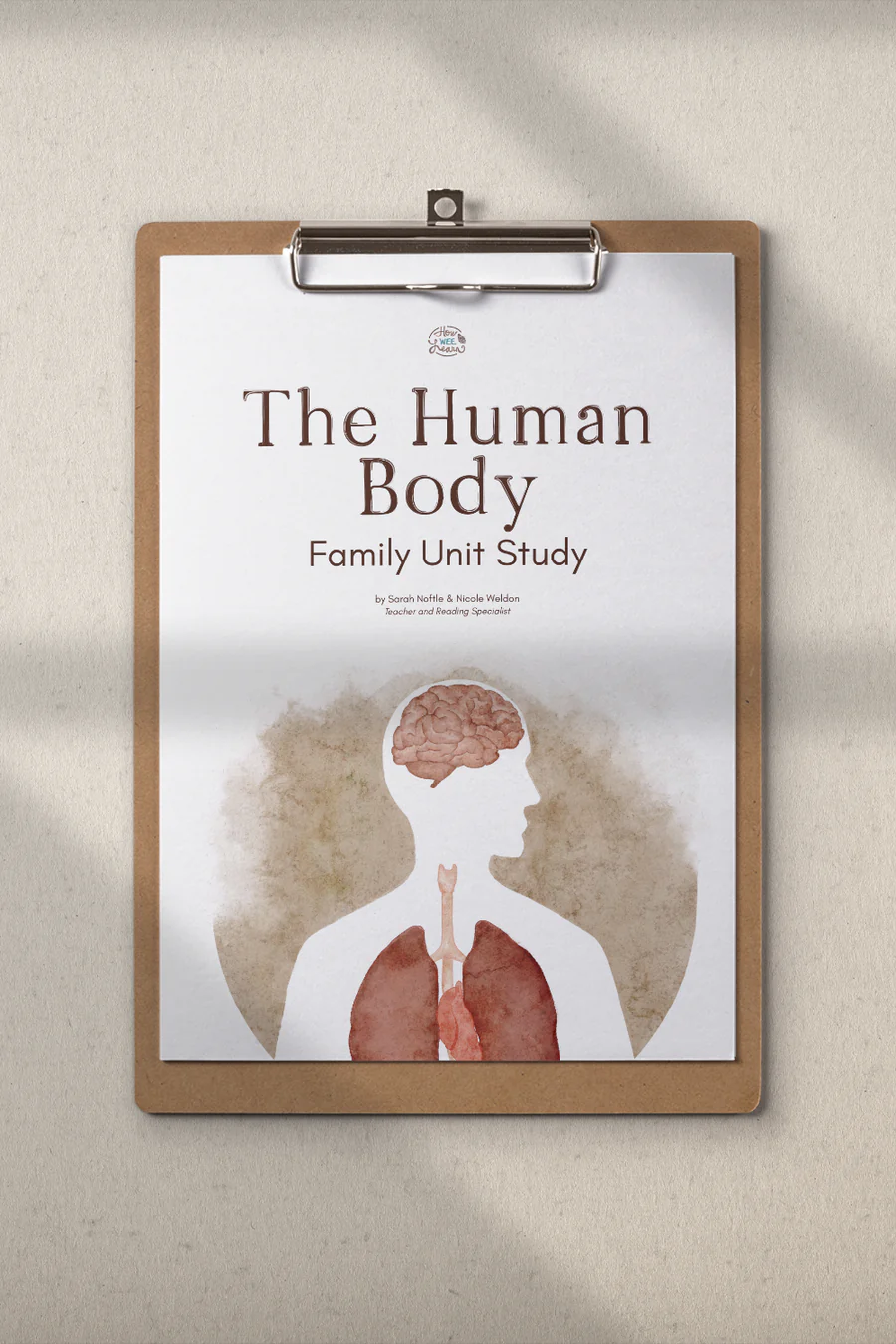 The Human Body Family Unit Study Cover Page