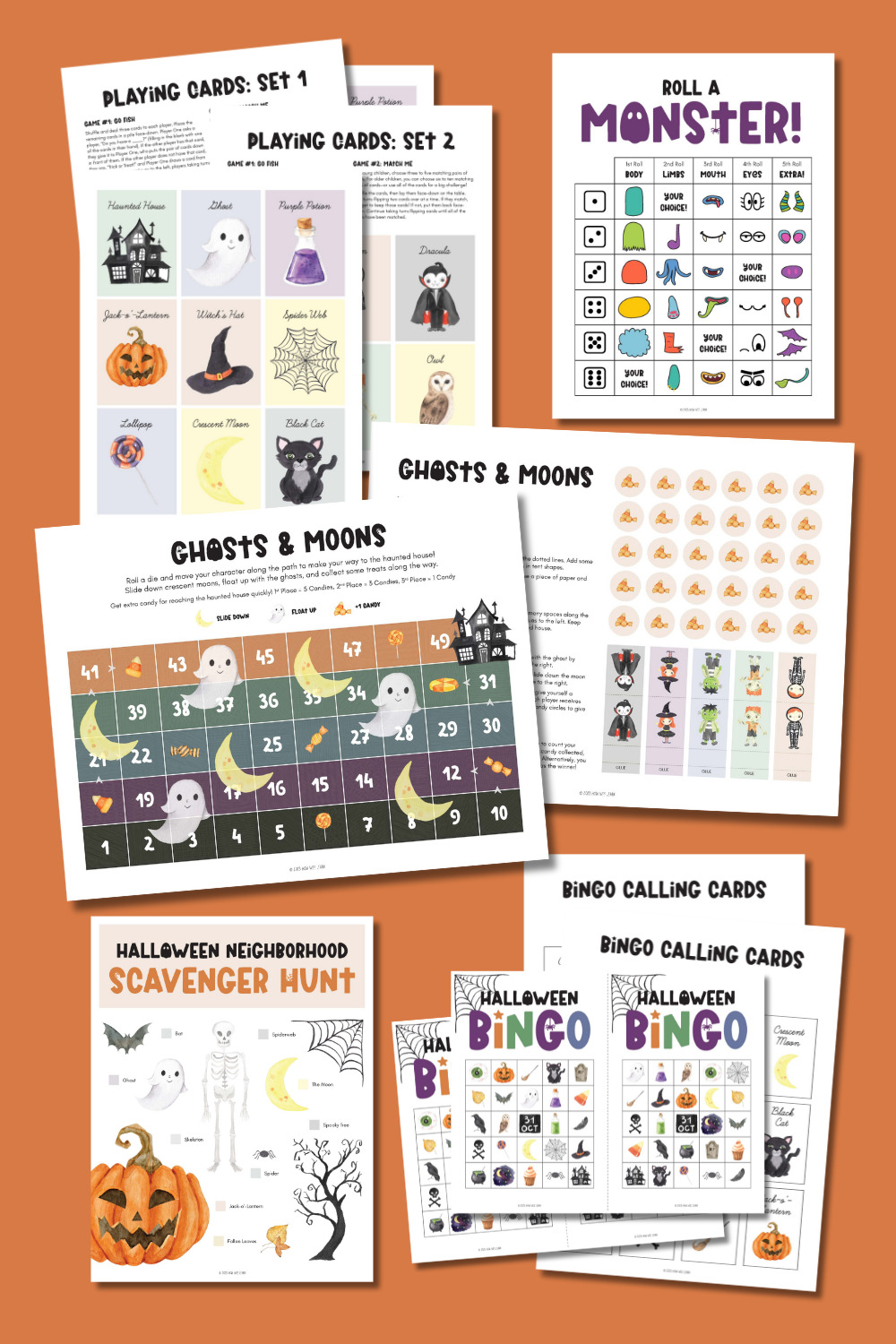 Printable Halloween Games Pack