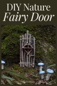 DIY Nature Fairy Door: How to make a fairy door from sticks and strings.