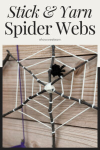 How to make stick and yarn spider web weavings