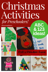 Christmas Activities for Preschoolers: ABC & 123 Ideas!