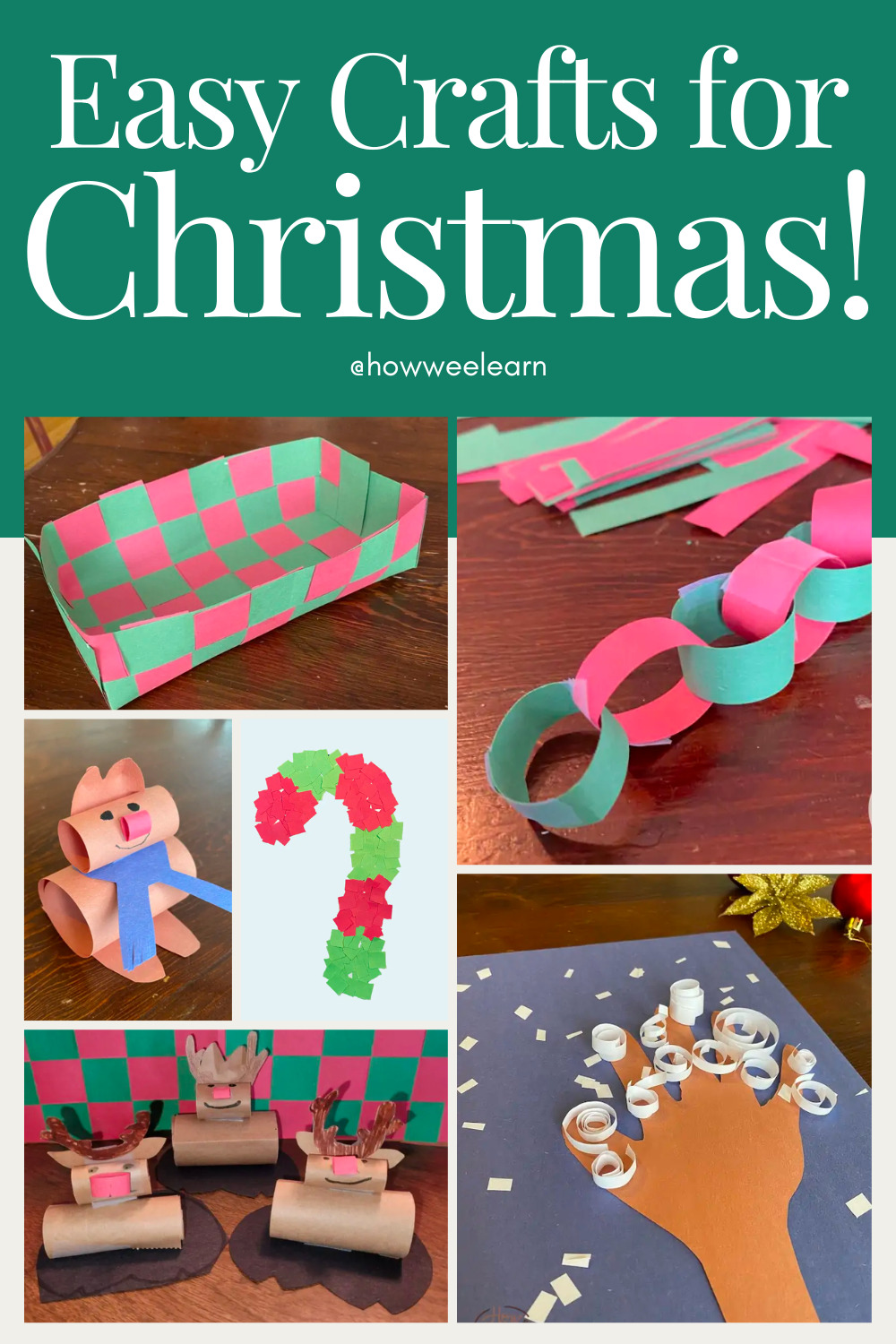 5 Days of Paper Christmas Crafts - How Wee Learn