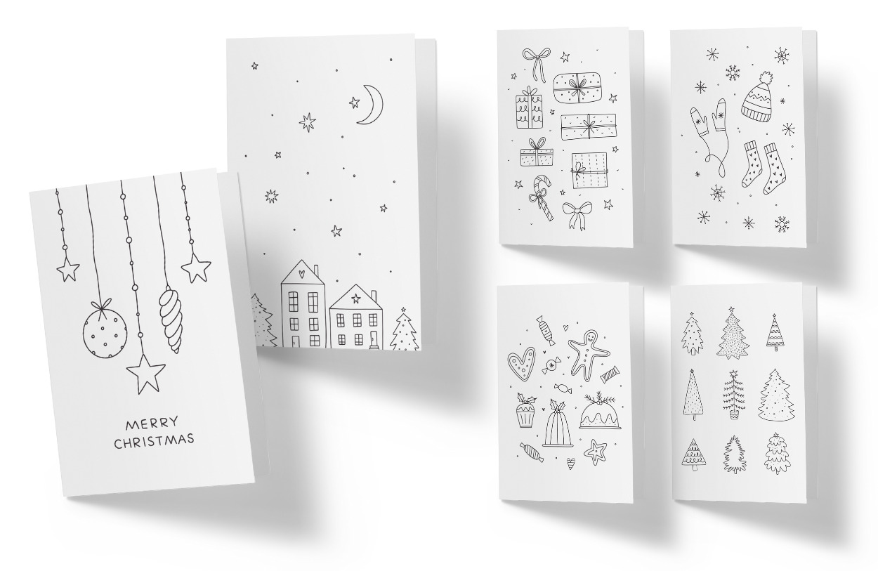 6 Free Printable Christmas Cards