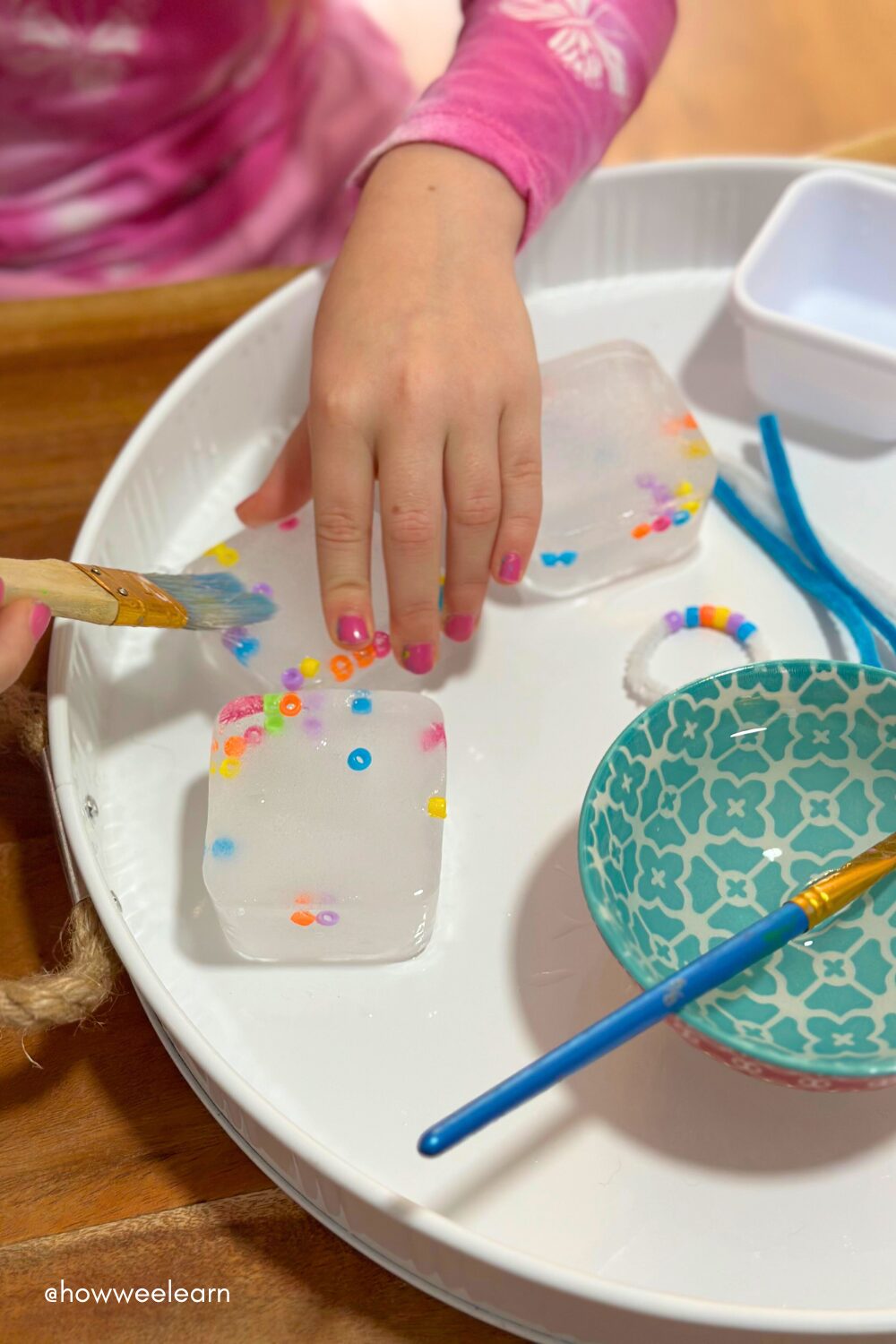 Free the beads sensory activity for preschoolers