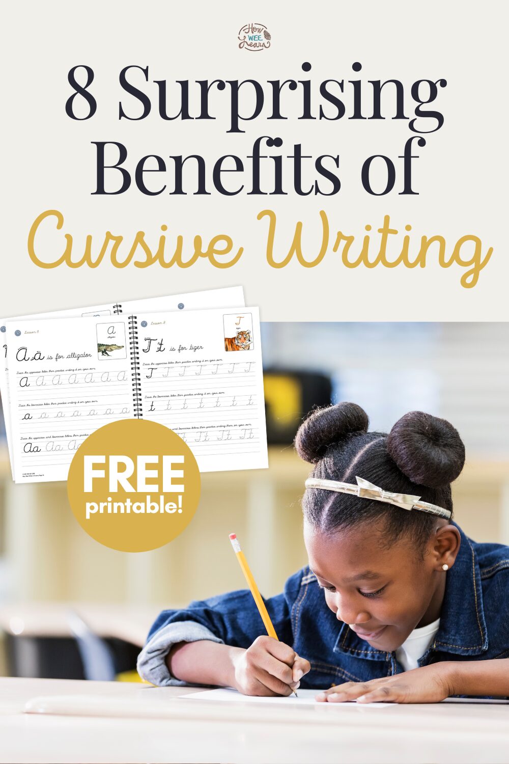 8 Surprising Benefits of Cursive Writing with a Free Printable