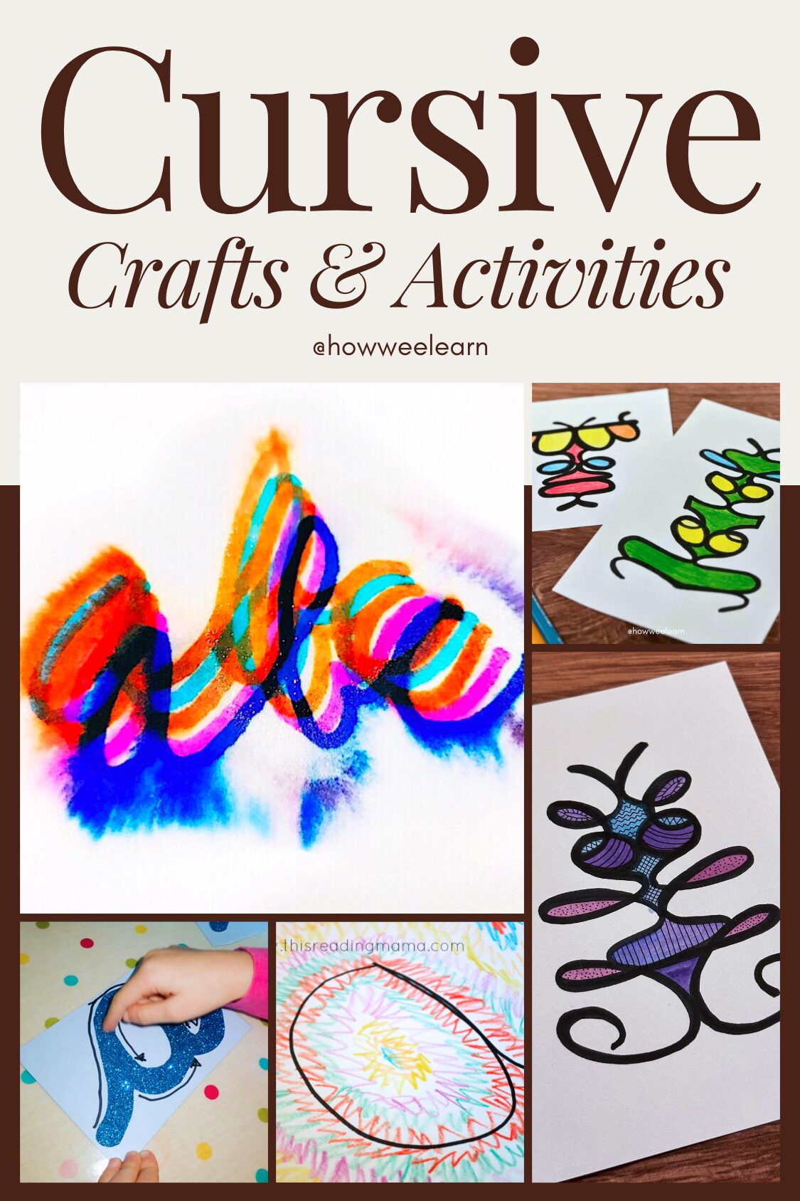 Cursive Writing Crafts & Activities
