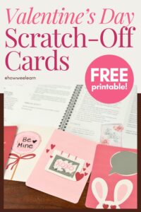 How to Make Valentine's Day Scratch Off Cards, Free Printable