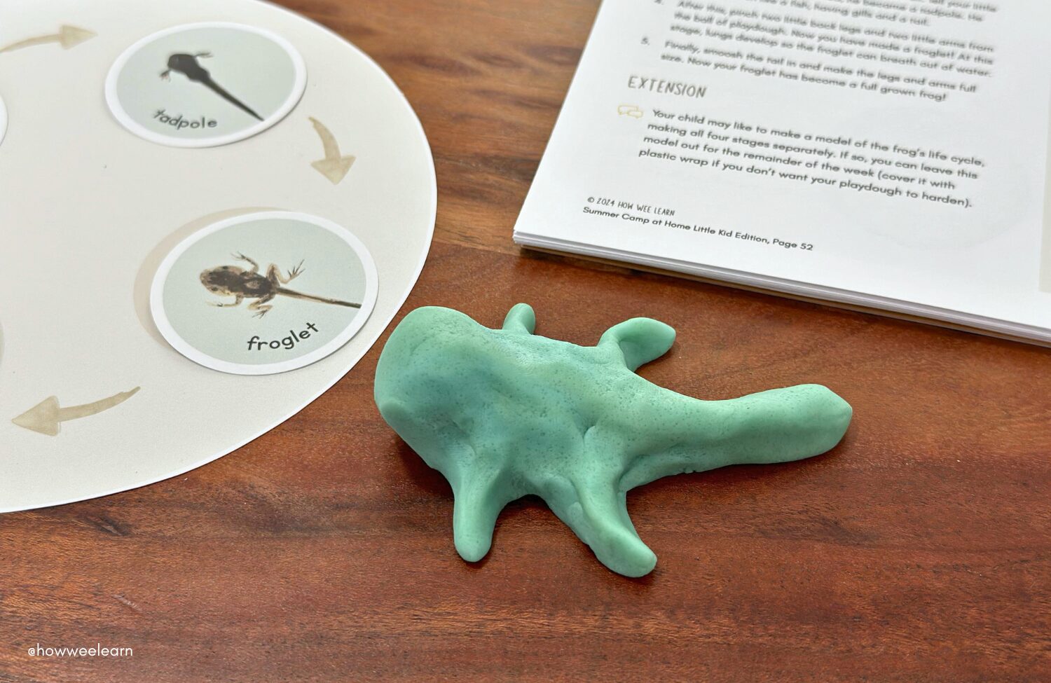 froglet made out of playdough