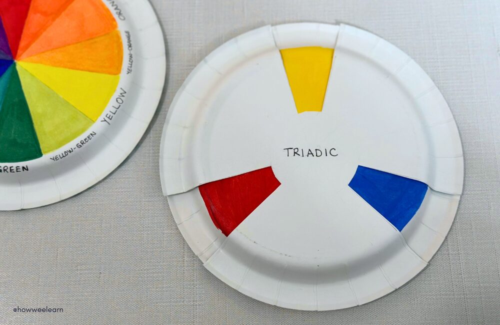 Triadic color wheel project