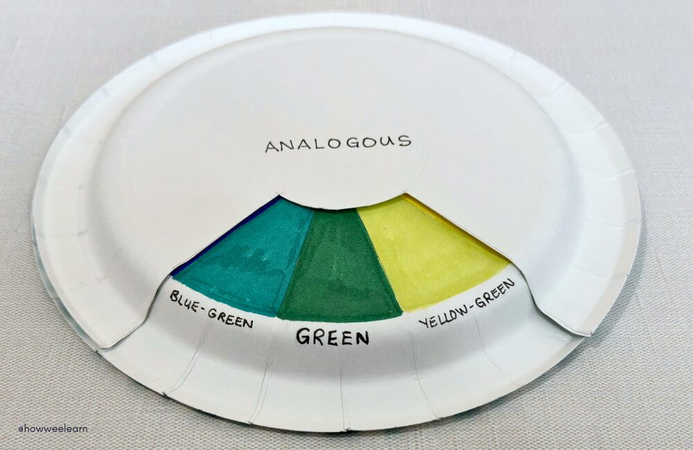 Analogous color wheel project