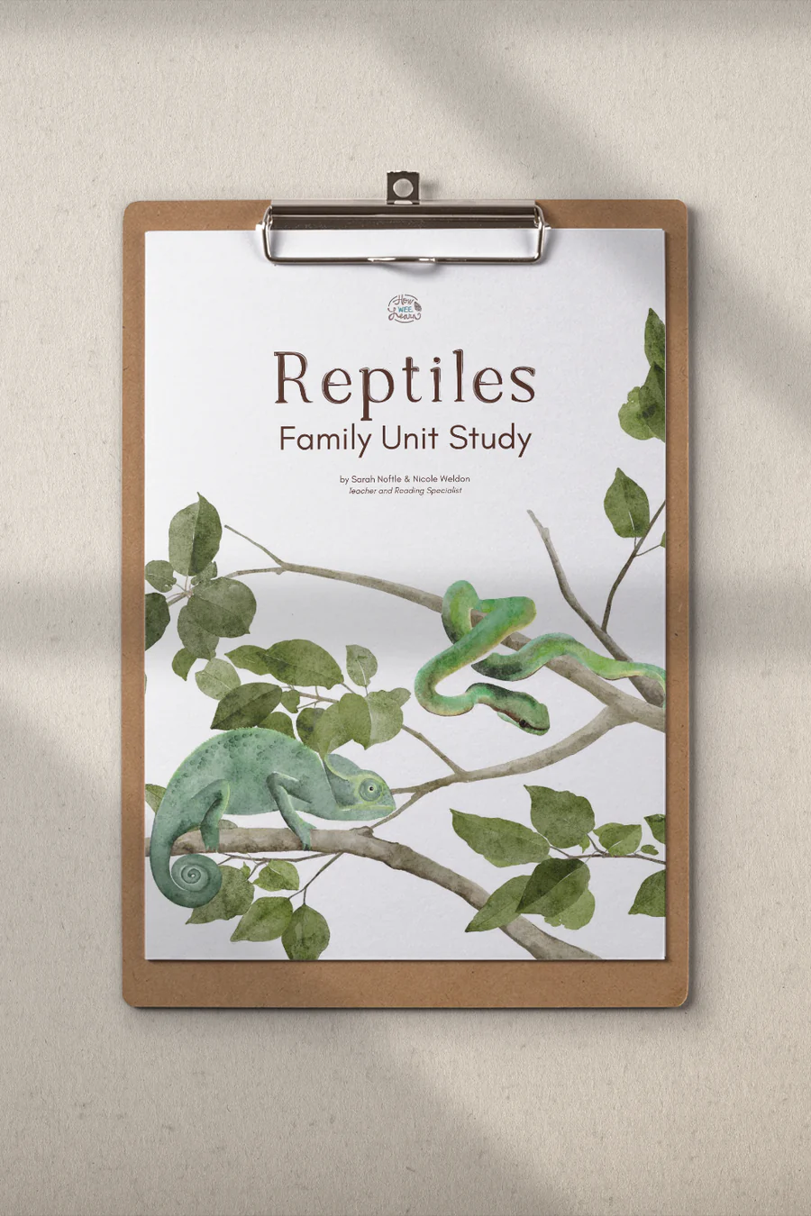 Reptiles Unit Study Cover Page