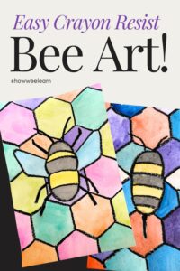 Easy Crayon Resist Bee Art