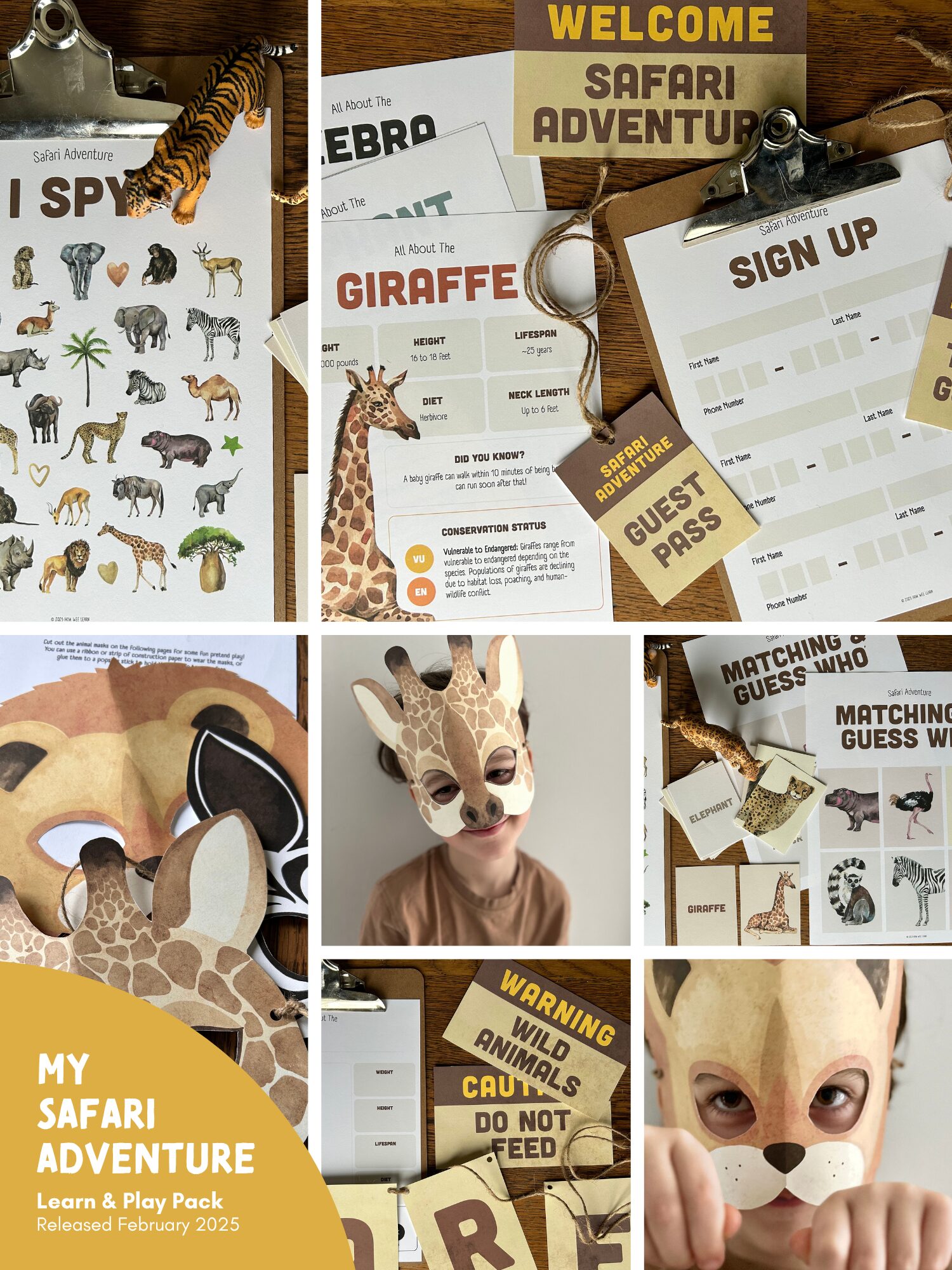 Safari Adventure Learn and Play Pack