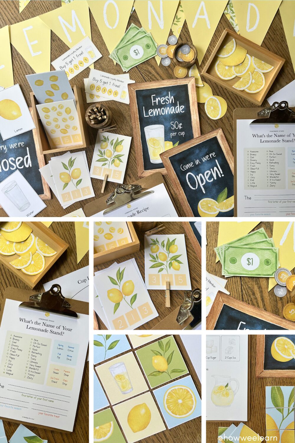 Collage of Lemonade Stand Pictures