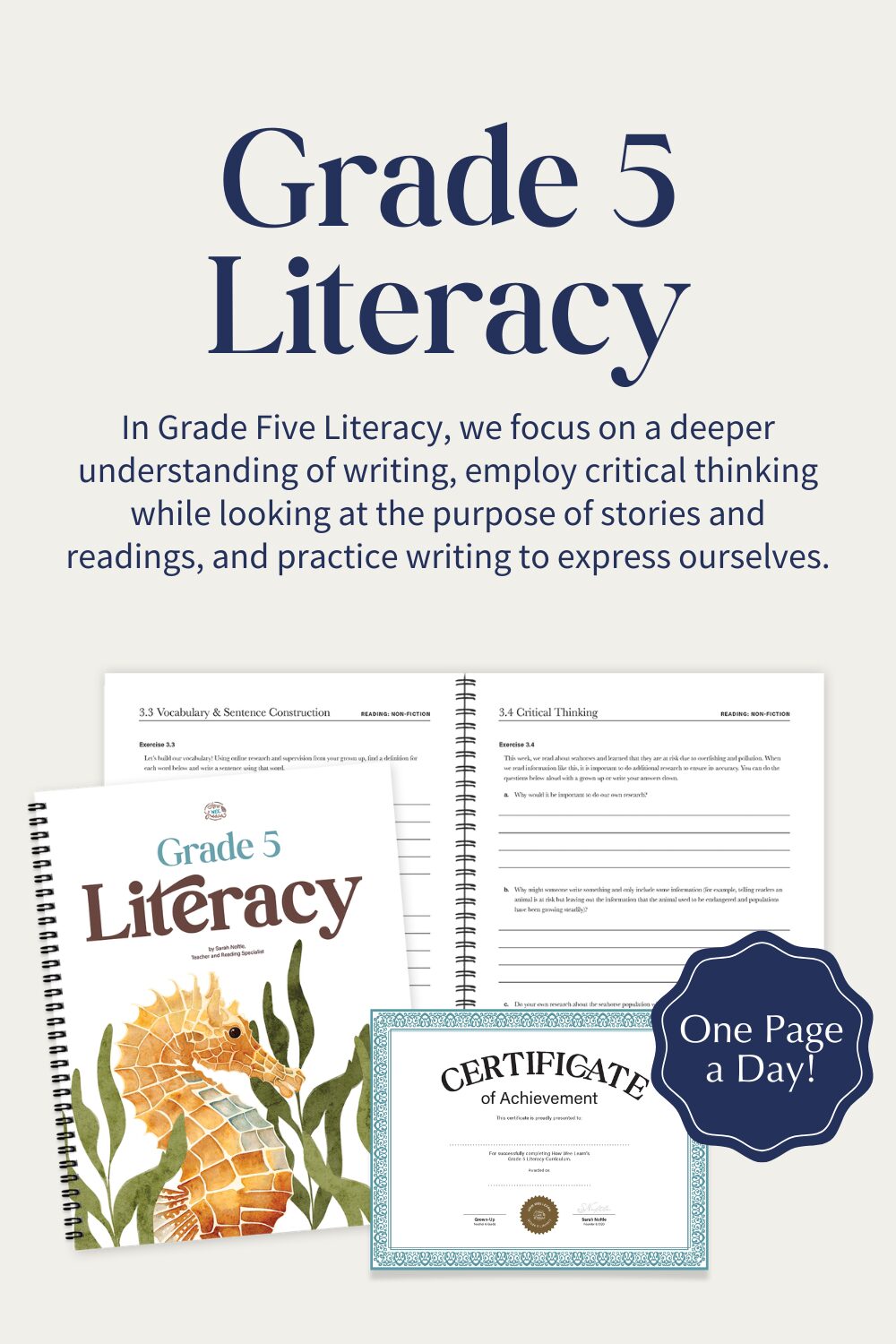 Grade Five Literacy Curriculum